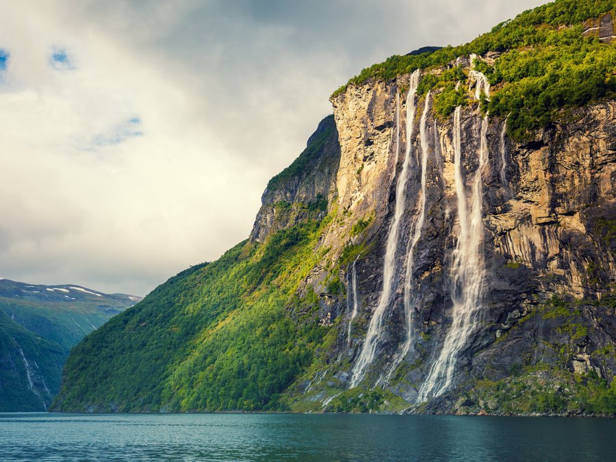 Geirangerfjord and the Seven Sisters waterfall